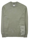 Metropolis Series Double Mix Pocket Sweatshirt Khaki - CP COMPANY - BALAAN 11