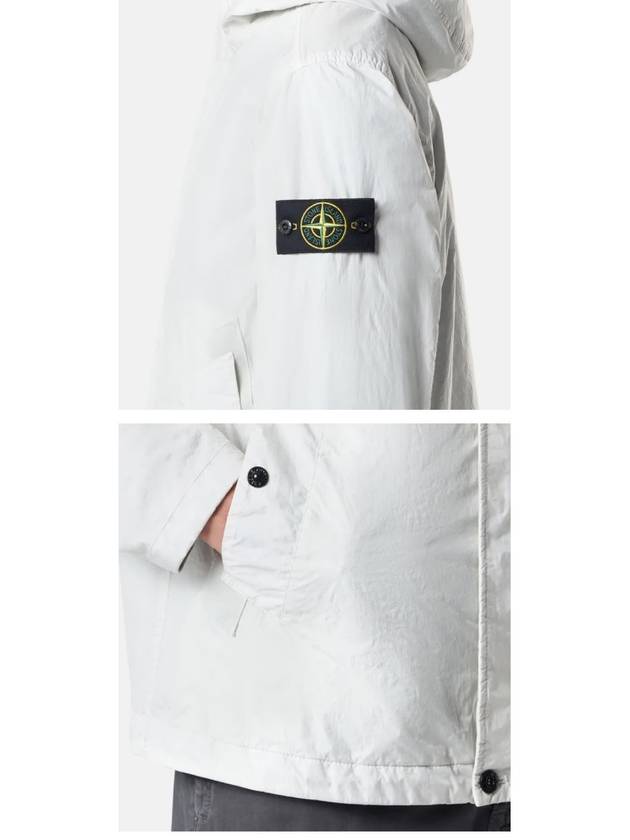 Crinkle Reps R NY Hooded Jacket Sky Blue - STONE ISLAND - BALAAN 6