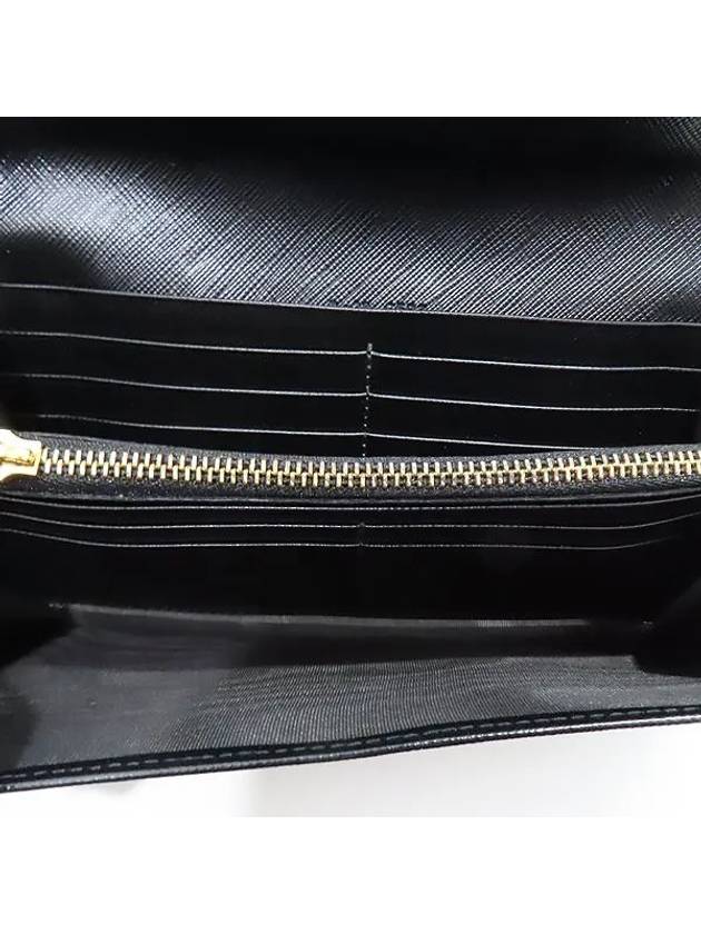 Ferragamo 22 C593 Black Gold Leather Plated Vara Women s Long Wallet - SALVATORE FERRAGAMO - BALAAN 5