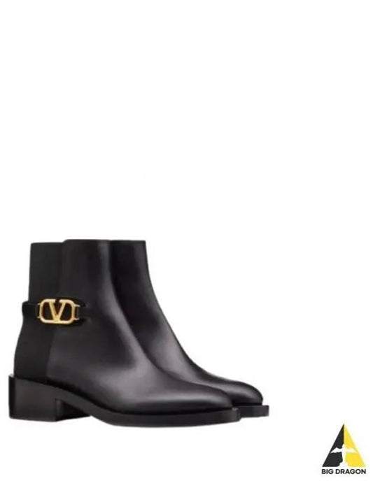 5W0S0CT1 PYH 0NO 5W2S0CT1 V logo signature ankle boots - VALENTINO - BALAAN 1