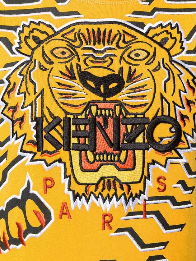 Kenjo Geo Tiger Yellow Sweatershirt 2SW871 4XE 41 - KENZO - BALAAN 5