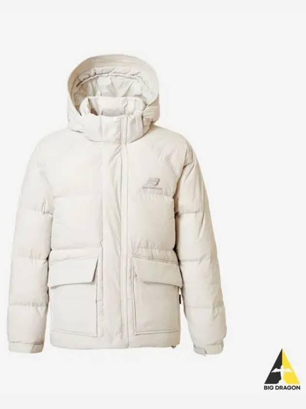 Uni New Zero Short Down Jacket 39 Ivory - NEW BALANCE - BALAAN 1