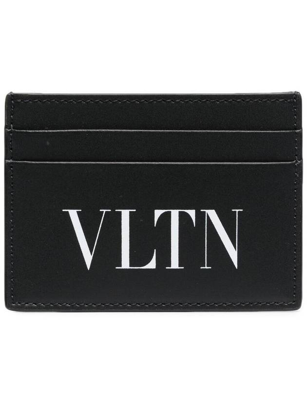 VLTN Logo Card Wallet Black - VALENTINO - BALAAN 1