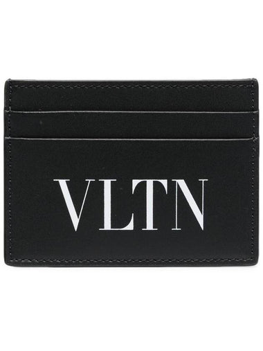 VLTN Logo Card Wallet Black - VALENTINO - BALAAN 1