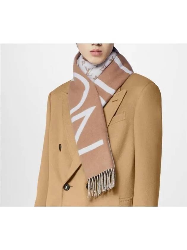 Men's Monogram Split Scarf Beige - LOUIS VUITTON - BALAAN 8