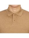 Men's Jerry Wool Long Sleeve Polo Shirt Beige - A.P.C. - BALAAN 7