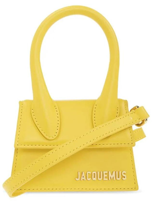 Le Chiquito Signature Leather Mini Tote Bag Yellow - JACQUEMUS - BALAAN 2