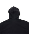 Men's Logo Hooded Zip-Up Black - EMPORIO ARMANI - BALAAN.