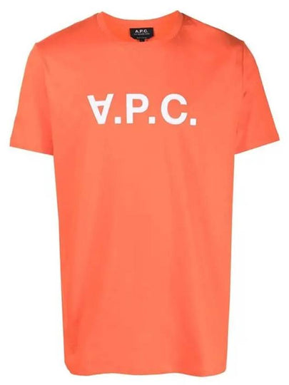 VPC Logo Organic Cotton Short Sleeve T-Shirt Orange - A.P.C. - BALAAN 2