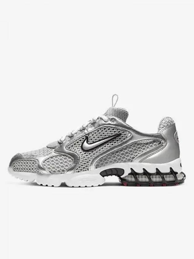 Air Zoom Spiridon Cage 2 Low Top Sneakers Metallic Silver - NIKE - BALAAN 2