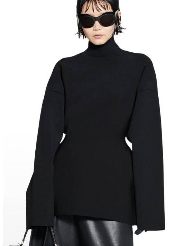 Hourglass Turtleneck Black - BALENCIAGA - BALAAN 3