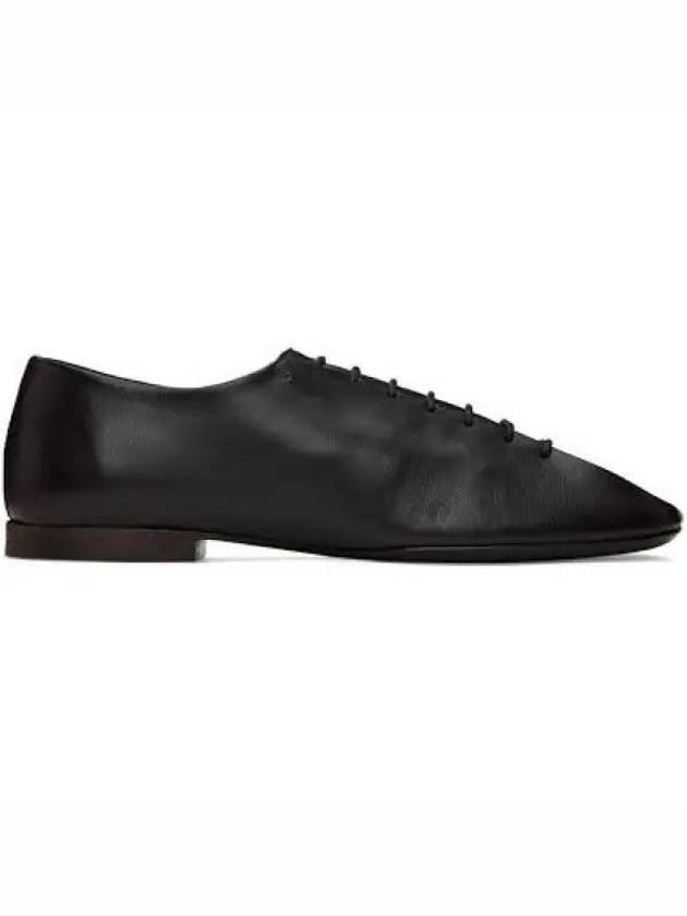 Square Toe Lambskin Lace Up Derby Black - LEMAIRE - BALAAN 2