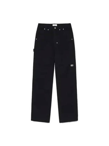 logo patchwork pants black - KIJUN - BALAAN 1