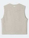 Classic Round Neck Vest_Ivory_W - KINETO - BALAAN 4