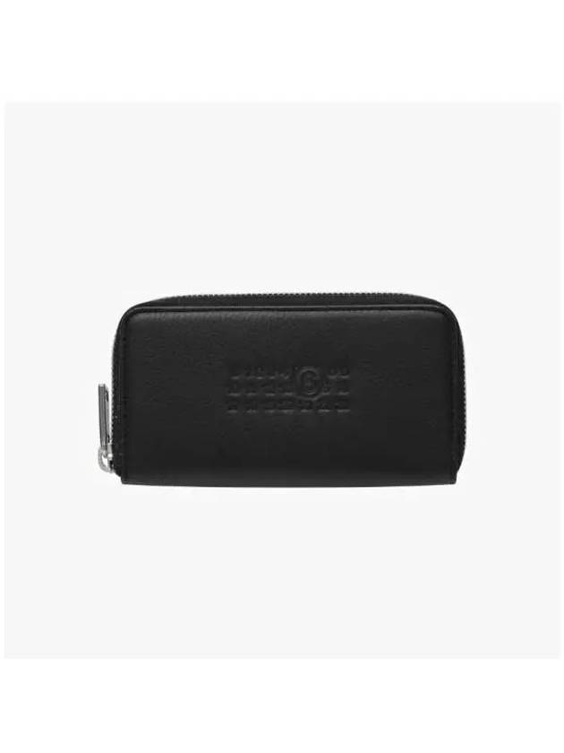 Embossed Numeric Logo Zip Around Long Wallet Black - MAISON MARGIELA - BALAAN 3