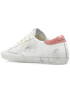 Superstar Pink Tab Leather Low Top Sneakers White - GOLDEN GOOSE - BALAAN 4