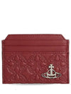 Embossed Slim Card Wallet Red - VIVIENNE WESTWOOD - BALAAN 2