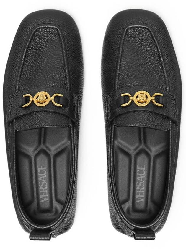 Versace Villa Loafers In Calfskin Leather - VERSACE - BALAAN 3