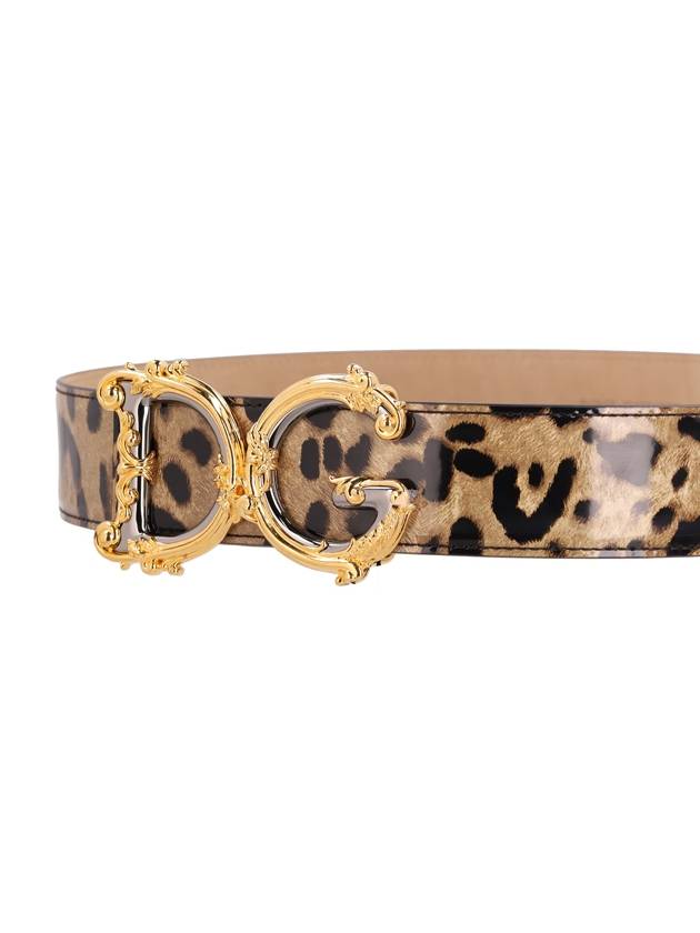 Leopard Print WITH Baroque DG Logo Buckle Belt BE1517 AM568HA93M B0010483739 - DOLCE&GABBANA - BALAAN 3