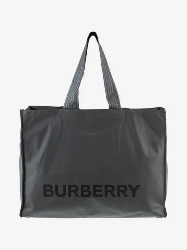 Logo Print Nylon Tote Bag Grey - BURBERRY - BALAAN 2