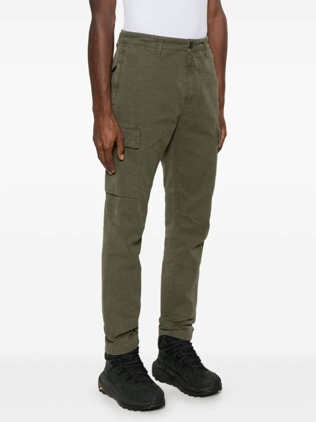 Compass Badge Cargo Straight Pants Musk Green - STONE ISLAND - BALAAN 4