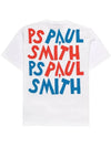 Back Logo Printing Short Sleeve T-Shirt White - PAUL SMITH - BALAAN 2