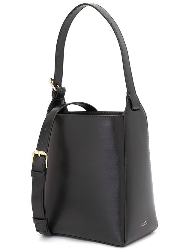 Virginie Leather Small Shoulder Bag Black - A.P.C. - BALAAN 3