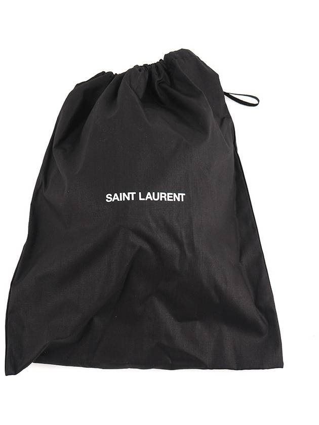 Embroidered Logo Gabardine Weave Cotton Ball Cap Black - SAINT LAURENT - BALAAN 9