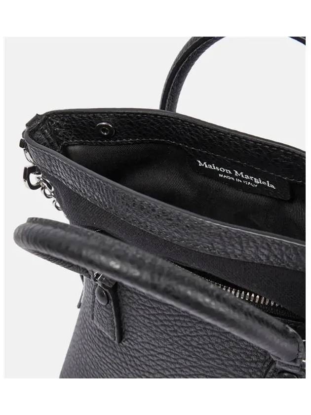 5AC Classique Micro Tote Bag Black - MAISON MARGIELA - BALAAN 3