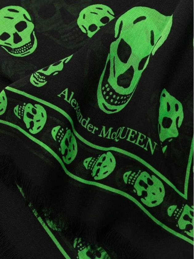 Alexander McQueen GR Silk Classic Skull Scarf - ALEXANDER MCQUEEN - BALAAN 5