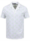 Men's Print Resort Reg Fit Short Sleeve Shirt White - J.LINDEBERG - BALAAN 2