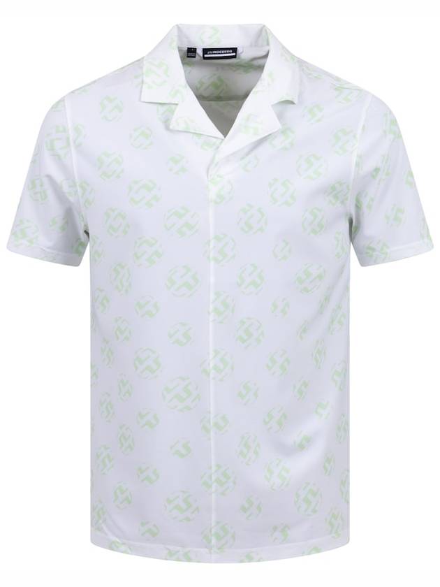 Men's Print Resort Reg Fit Short Sleeve Shirt White - J.LINDEBERG - BALAAN 2