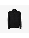 Taylon L Lens Shirt Zip Up Jacket Black - CP COMPANY - BALAAN 3