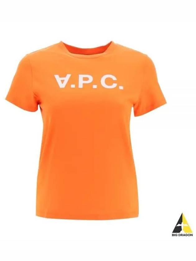 VPC Logo Organic Cotton Short Sleeve T-Shirt Orange - A.P.C. - BALAAN 2