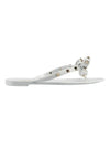 Ribbon Rockstud Flip Flops White - VALENTINO - BALAAN 1