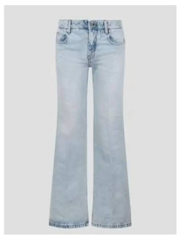 Flare Fit Denim Wide Jeans Blue - AMI - BALAAN 2