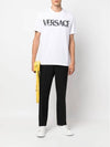 Men's Barocco Silhouette Logo Short Sleeve T-Shirt White - VERSACE - BALAAN 7