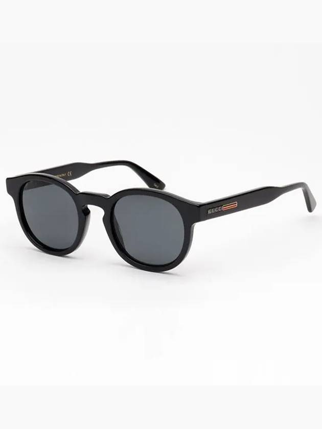 Eyewear Logo Round Frame Sunglasses Black - GUCCI - BALAAN 5