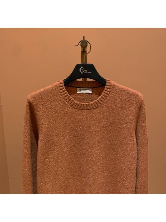 crew neck knit top orange - BRUNELLO CUCINELLI - BALAAN 3