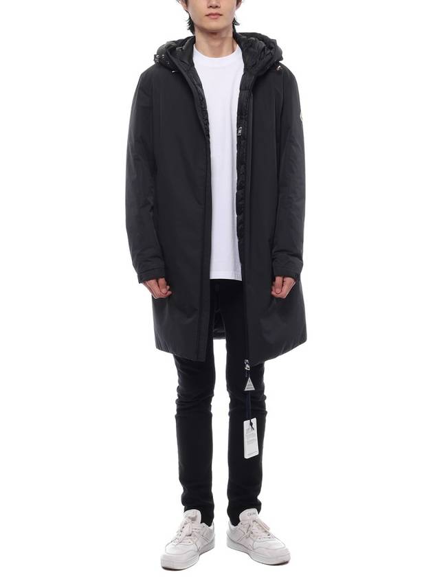 Nible long down jacket black - MONCLER - BALAAN 4