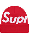 Big Logo Beanie Red - SUPREME - BALAAN 1