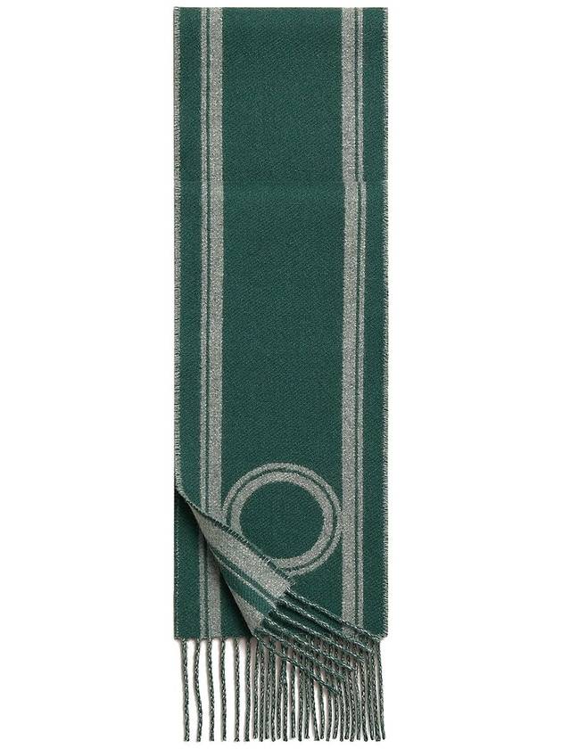 Bufanda Casaque Bande De Repos Muffler Green - HERMES - BALAAN 1