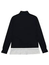 Spring color combination flare hem long sleeve 9201LAHANAVY - BLACK&WHITE - BALAAN 2