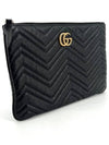 GG Marmont Matelasse Chevron Clutch 525541 - GUCCI - BALAAN 4