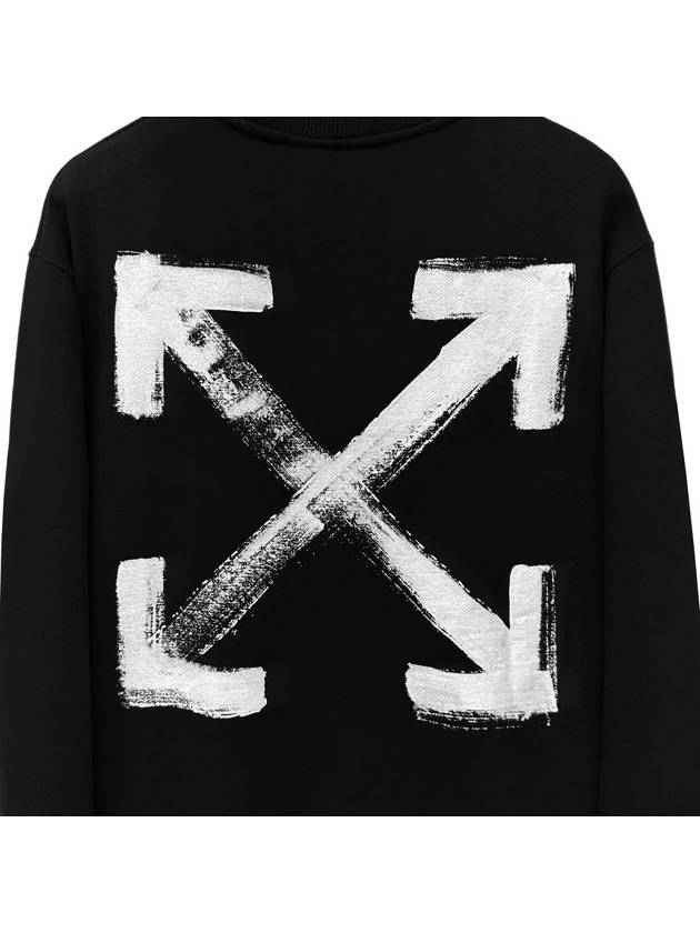 Arrow logo painting sweatshirt OMBA057 1001 - OFF WHITE - BALAAN 5