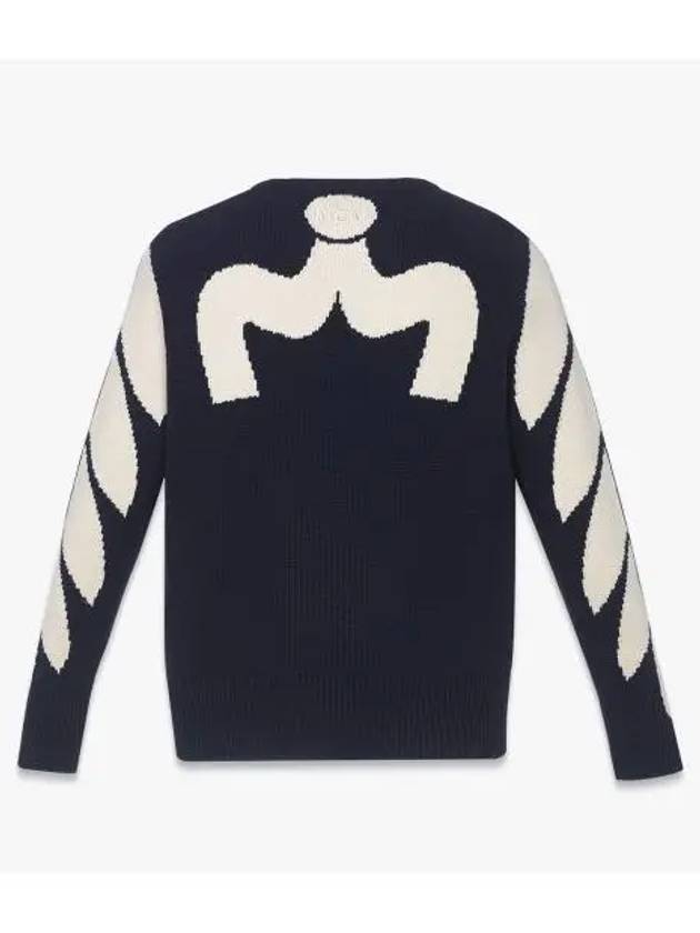 Intarsia Laurel Sweater MHEESMM02VY - MCM - BALAAN 1