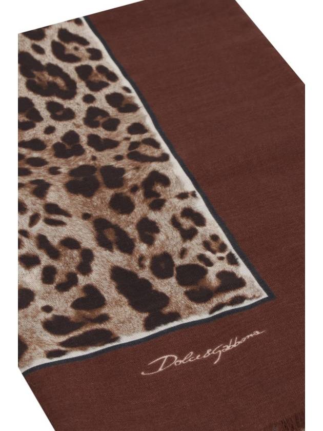 Muffler Scarf FS184AGDBY3 H613M BROWN - DOLCE&GABBANA - BALAAN 4