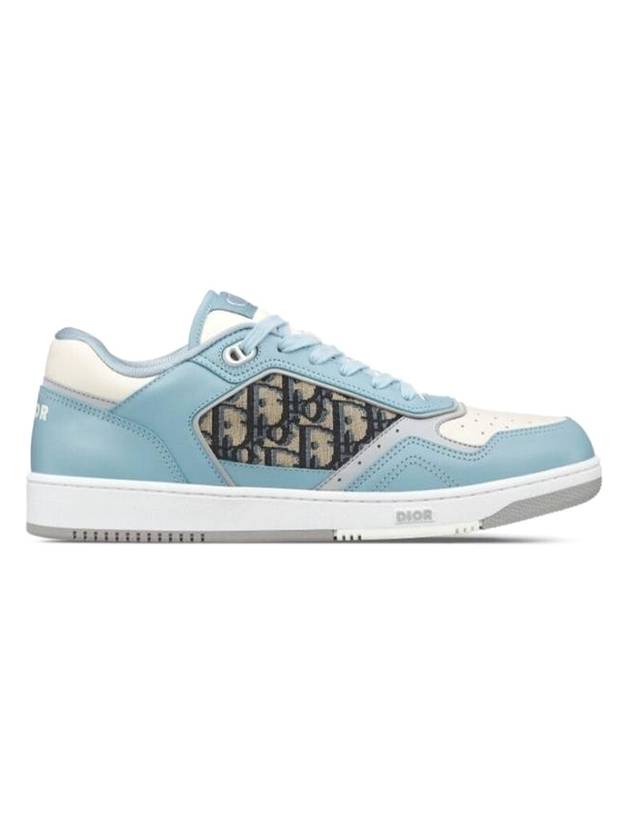 B27 Smooth Calfskin Low Top Sneakers Light Blue - DIOR - BALAAN 1