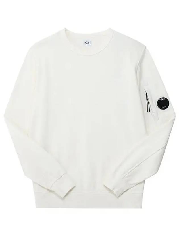 Light Fleece Sweatshirt White - CP COMPANY - BALAAN 6