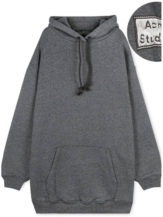 Back Label Patch Hooded Top Black - ACNE STUDIOS - BALAAN 3